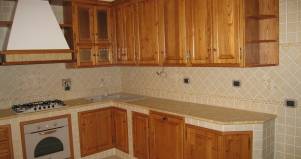 Cucina muratura 1 design esclusivo  in legno